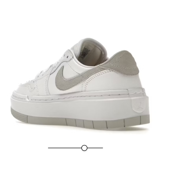New in Box Nike Air Jordan 1 Elevate Low sneaker platform size 9 white grey gray - Picture 2 of 16